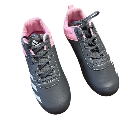 Adidas Rundown Girl’s Cleats, Size 2 - Picture 3 of 11